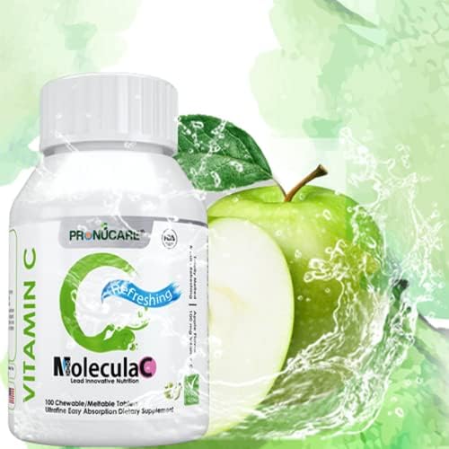 Vitamin C 100 mg Buccal Lozenge Tablets – Slow-Dissolving, Controlled Release & Fast Absorption, Natural Apple, Immune Boost, Antioxidant & Anti-Aging, Sugar-Free, 100 CT
