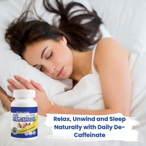 Daily De-Caffeinate: Probably The Most Potent Caffeine Eliminator on The Market! Natural Acting Non-Addictive Caffeine Reducer for Coffee and Caffeine Lovers! May Help with Deeper Sleep