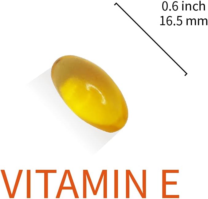 Lovita Vitamin E 400 IU Softgels, Natural Vitamin E 268 mg (as D Alpha Tocopherol), Vegan Vitamin E for Healthy Skin, Hair, Nails & Immune System Support, 120 Vegetarian Softgels