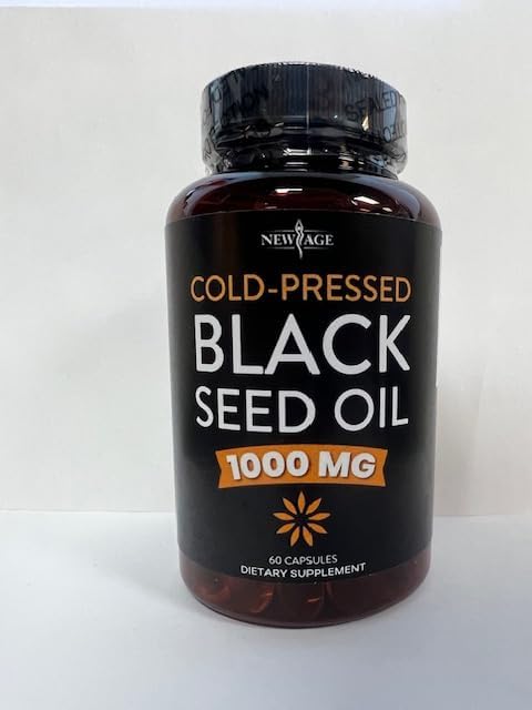 NEW AGE Black Seed Oil Softgel Capsules - Premium Cold-Pressed Nigella Sativa Producing Pure Black Cumin Seed Oil - Non-GMO & Vegetarian 90 Count (Pack of 3)