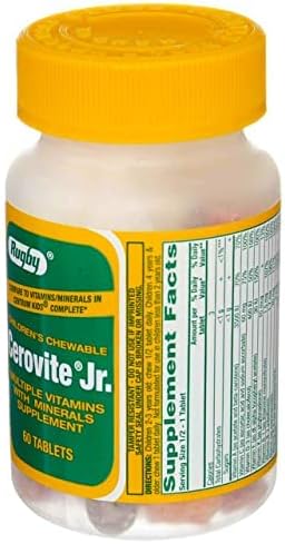 Rugby Cerovite Jr. Children's Chewable 60 Tabs
