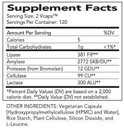 AbsorbAid Digestive Enzymes 240 vCaps, Proven to Increase Vital Nutrient Absorption by up to 71%