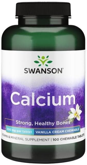 Swanson Calcium-Vanilla Cream 500MG 100 TABS