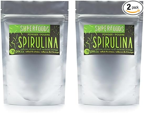 Yupik Organic Spirulina Superfood, 8.8 Ounce, Non-GMO, Vegan, Gluten-Free (Pack of 2)