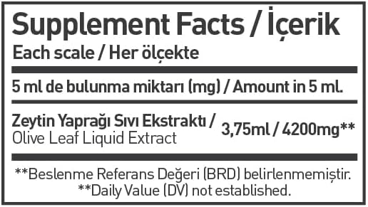 Olive Leaf Extract Liquid Supplement - (8.50 fl oz) - Heart Health & General Well-Being Support