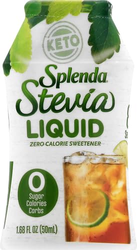 SPLENDA Stevia Liquid Zero Calorie Sweetener Drops, 1.68 Ounce Bottle (Pack of 2)