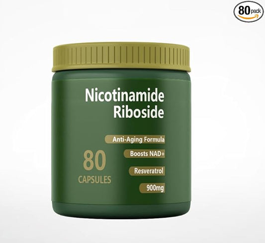 N A D+Nicotinamide Liposomal Nicotinamide Riboside, Resveratrol, Quercetin Supplement,Supplement 900MG Pure Organic for Energy(80 Capsules)