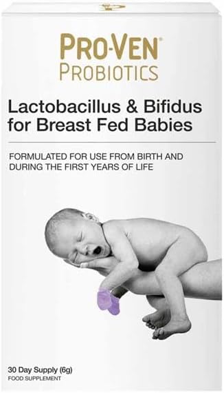 Probiotics for Breastfed Babies | 30 Servings | Lactobacillus & Bifidum | Supports Healthy Immune System | Easy to Use with Breast Milk | Free from Artificial Colors & Flavors