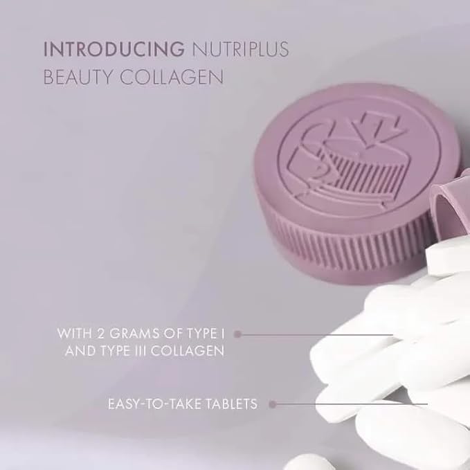 FARMASi Nutriplus Beauty Collagen – 2000 mg Type I & III Collagen + 100 mg Vitamin C, 30 Tablets 36.5 g, 1.3 oz
