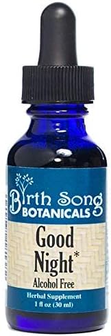 Good Night Tincture, Natural Herbal Sleep Aid Supplement with Valerian Root and Chamomile, 1oz Bottle