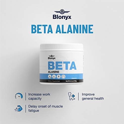 Beta-Alanine Supplement - Enhances Muscular Endurance & Work Capacity, 6g Daily Dose, 30-Day Supply