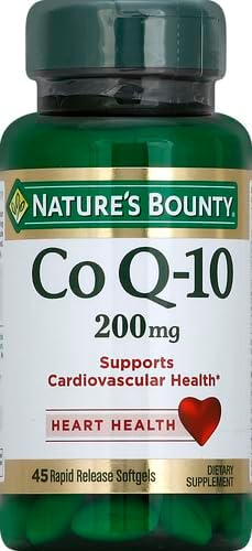 Nature's Bounty CoQ10, Heart Health and Healthy Aging, Dietary Supplement, 200mg, 45 Rapid Release Softgels