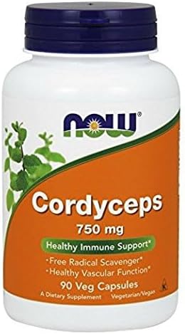 Now Cordyceps 750 mg,90 Veg Capsules (180)