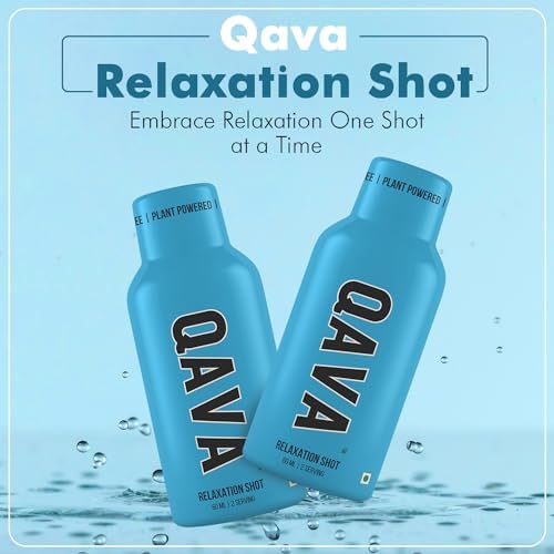 QAVA Relaxation Shots – Kava Kava - 450MG Kavalactones – Sugar-Free, Zero Calories – 55ml each - Pack of 4