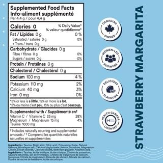 Cira Hydration Powder (45 Servings) - Electrolyte Drink Mix with Himalayan Salt for Dehydration Relief and Recovery - Strawberry Margarita