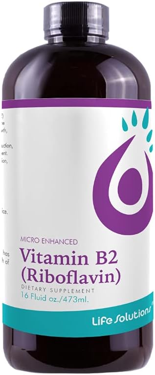 Vitamin B2 - Liquid Dietary Supplement with 50mg Riboflavin Per Serving - Highly Bioavailable, Pharmacist Formulated, Rapid-Sorb Technology for Efficient Nutrient Absorption - 16 fl oz