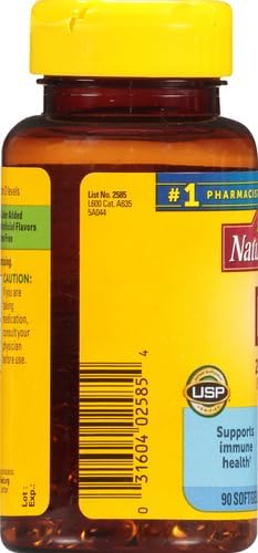 Nature Made Vitamin D3 2000 IU (50 mcg), Dietary Supplement for Bone, Teeth, Muscle and Immune Health Support, 90 Softgels, 90 Day Supply (Pack of 2)
