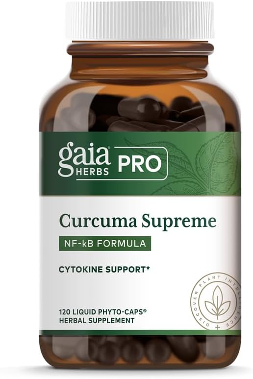 Gaia Herbs PRO Curcuma Supreme NF-kB Formula - Immune Support Supplement - Contains Turmeric Extract & Black Pepper Extract - 120 Liquid Phyto-Caps