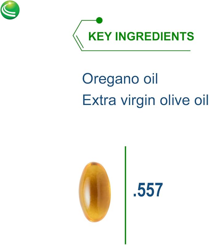 Nutra Biogenesis Oregano Oil - Oil of Oregano Softgel Capsules with 70% Carvacrol, Natural Oregano Extract for Lung Health and Immune Support - 120 Softgels