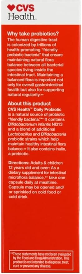CVS Health Digestive Probiotic Vegetable Capsules