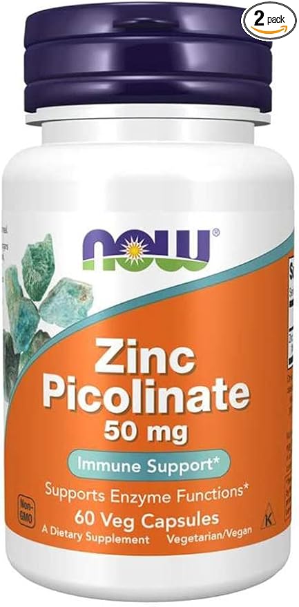 Zinc Picolinate 50mg 60 Capsules (Pack of 2)