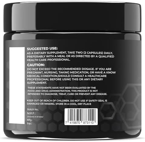 Spirulina 1100mg – Vegan Superfood Capsules for Heart, Immune & Energy Support – Plant-Based Protein &– 90 Capsules