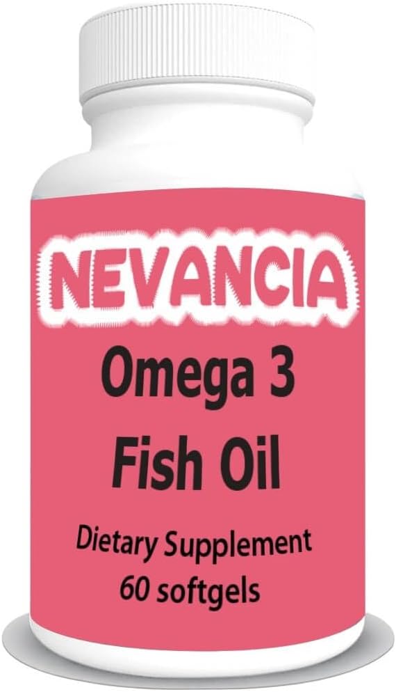 Omega-3 Fish Oil High in DHA & EPA, 1200 mg Omega-3, Ultra Potent, Promotes Heart & Brain Health, Natural Lemon Flavour, 60 Softgels