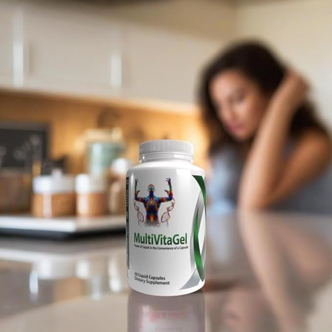 MultiVitaGel Liquid Filled Gel Caps, Vitamins Plus 42 Fruits & Veggies Blend, Optimum Nutrition Delivery