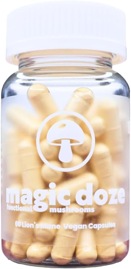 Magic Doze Cordyceps Mushroom Capsules - 60 Vegan Capsules, Herbal Supplement for Dietary Use