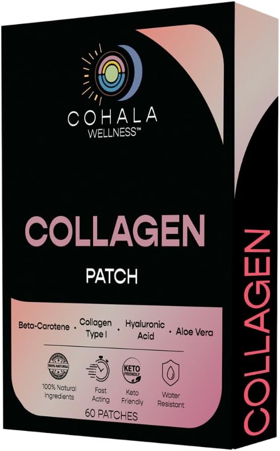 Collagen Patch (60 Day Supply) - Collagen Type 1, Hyaluronic Acid, Aloe Vera - 60 Patches