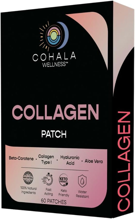 Collagen Patch (60 Day Supply) - Collagen Type 1, Hyaluronic Acid, Aloe Vera - 60 Patches