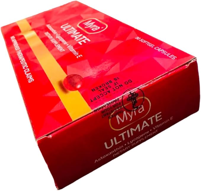 Myra Utimate with Astaxanthin, Lycopene and Vitamin E, 30 Softgel Capsules