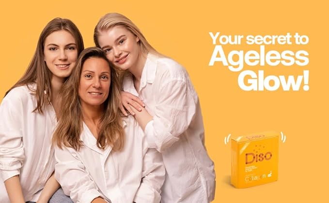 DISO - Collagen Boost - Dissolvable Oral Supplement Strips, Mixed Berry Flavor, Vegan, Sugar Free, Maximum Absorption to Help Produce Collagen, Gluten Free, Individually Wrapped, 30 ct