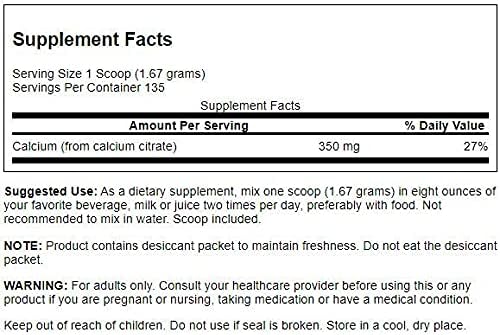 Swanson 100% Pure Calcium Citrate PWD 8 OZ