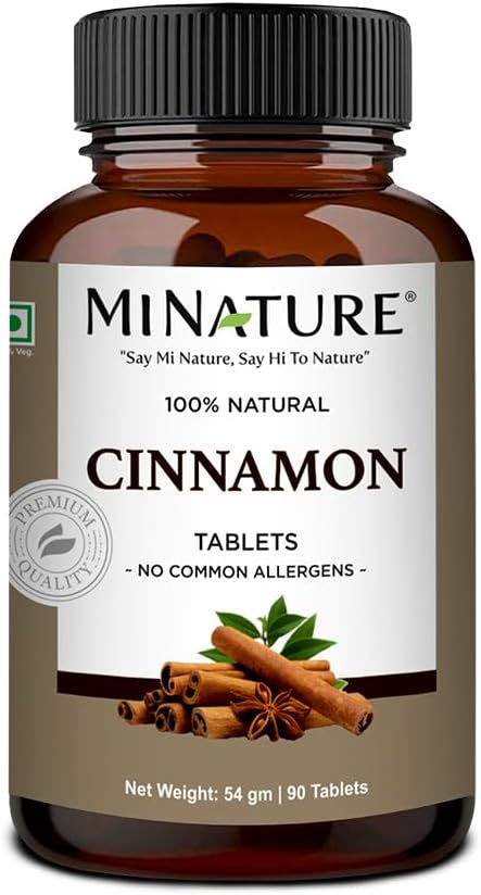 minature Cinnamon Tablets | Herbal & Plant Based| Support Immunity| Gluten Free Non-GMO |Overall Wellbeing |90 Tablet, 45 Days Supply 500mg