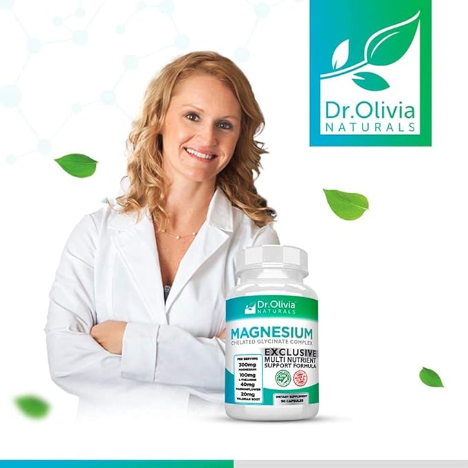 Magnesium Glycinate Complex w/L-Theanine Passionflower & Valerian Root - 90 Capsules