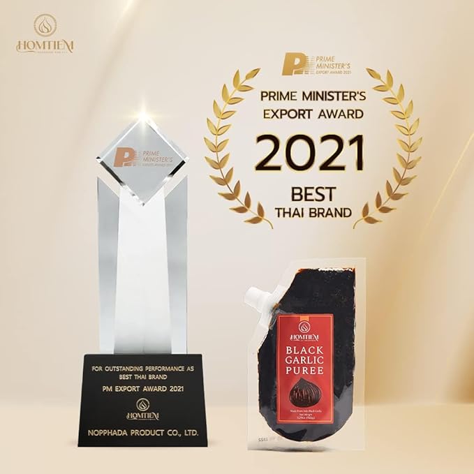 Homtiem Black Garlic Puree 150g. (Made from 100% Solo Black Garlic), Fermented for 90 Days, Non-GMO, Ready to Eat for Snacking and Cooking (3)