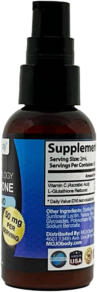 Nano Glutathione 2oz Spray Bottle: Elevate Your Health with 100% Absorption Ultra Nanotechnology Glutathione Master Antioxidant
