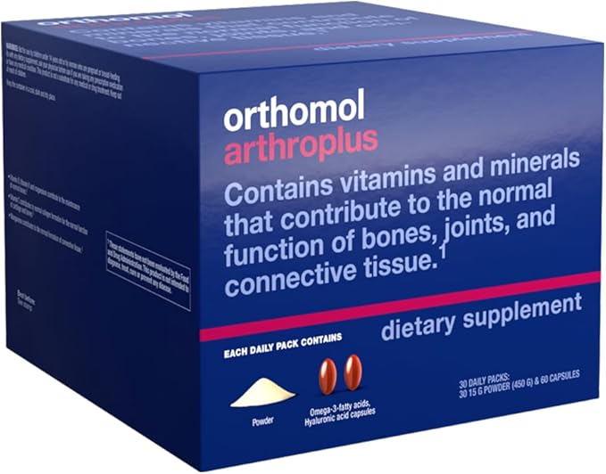 Orthomol Arthroplus, 30-Day Supply, Advanced Bone & Joint Health Supplement with Collagen, Glucosamine & Chondroitin, Advanced Version of Orthomol Osteo