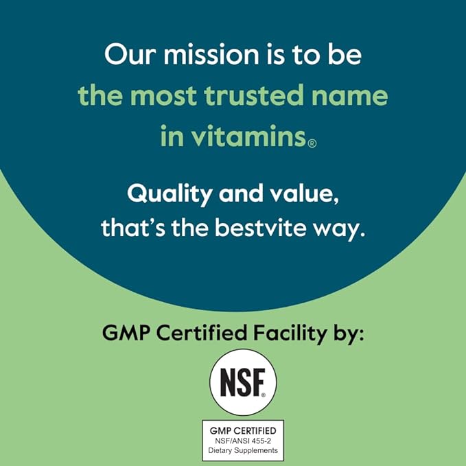 BESTVITE Vitamin B-6 200mg (120 Vegetarian Capsules) - No Stearates - No Flow Agents - Vegan - Non GMO - Gluten Free