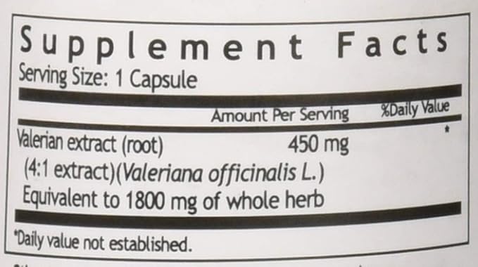 Valerian Root 450mg Extract 60 Caps by Windmill
