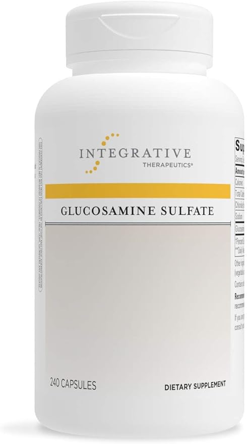 Integrative Therapeutics Glucosamine Sulfate - Building Block of Cartilage* - for Women and Men - Gluten Free - Dairy Free - 240 Capsules