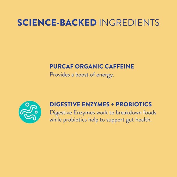 FRISKA Energy Boost Enzyme and Probiotics Supplement, Promotes Better Digestion and Energy for Men and Women, Gut Health, 30 Capsules