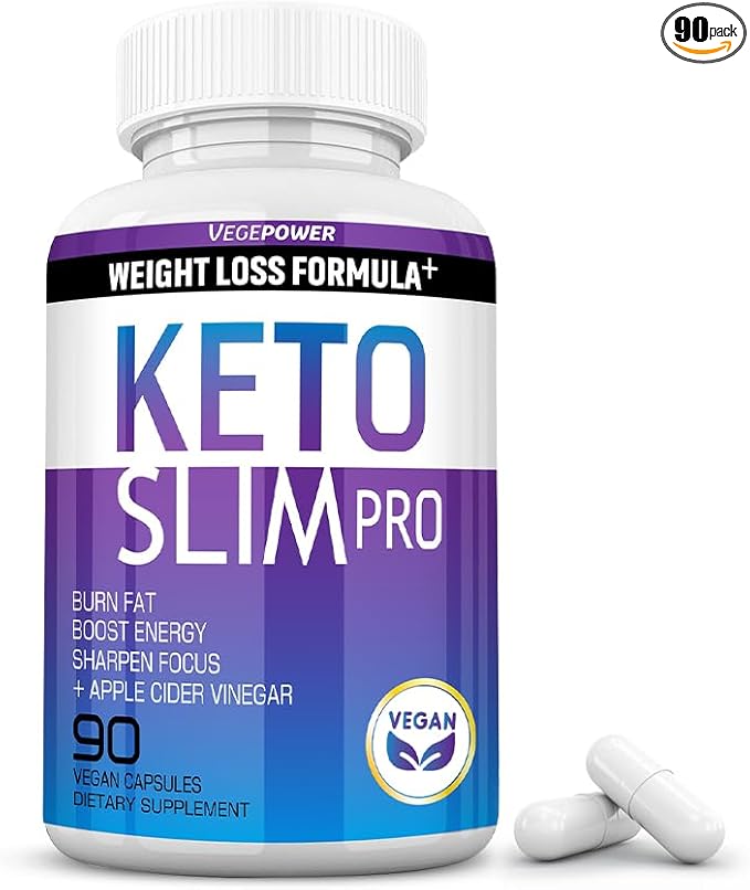 Keto Pills Apple Cider Vinegar Weight Loss Fat Burner Ketosis Diet Support Boost Energy Ketones Supplement with ACV for Women Men 90 Capsules