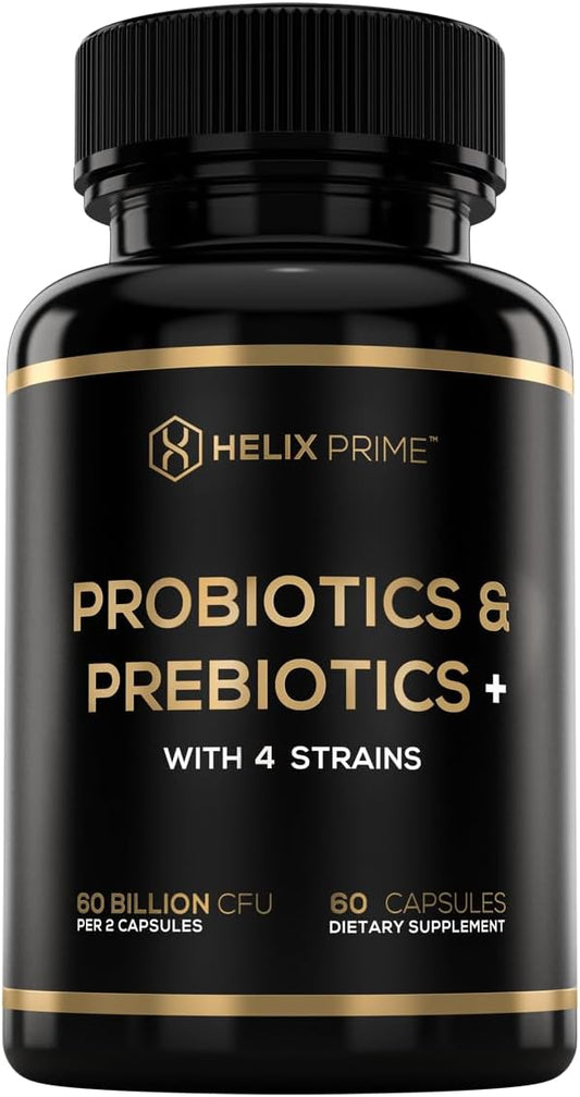 Probiotics and Prebiotics for Women or Men Probiotics 60BN CFU Lactobacillus Acidophilus Bifidobacterium Lactis Made in USA