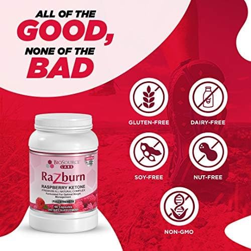 Razburn Weight Management Supplement, Green Tea Extract, Caffeine & Botanical Blend, Energy & Metabolism Support Pills for Men & Women, 60 Capsules