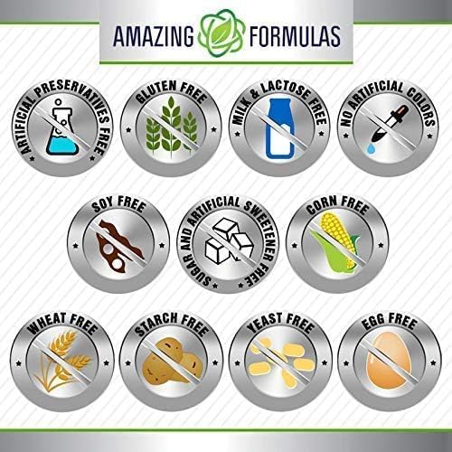 Amazing Formulas Evening Primrose Oil 1300mg, 10% GLA, Softgels Supplement | Hexane Free Cold Pressed Oil | Non-GMO | Gluten Free (120 Count)