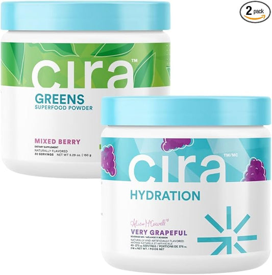 Cira Bundle: Greens Mixed Berry & Alicia McCarvell's Hydration Very Grapeful