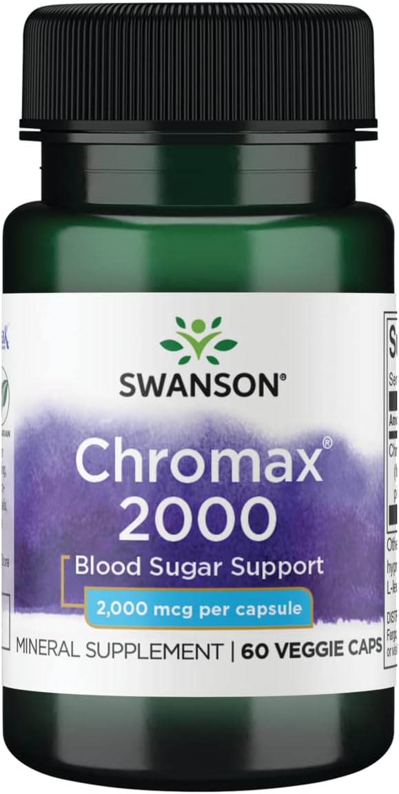 Swanson Chromax 2000 2000mcg 60 Veg Capsules