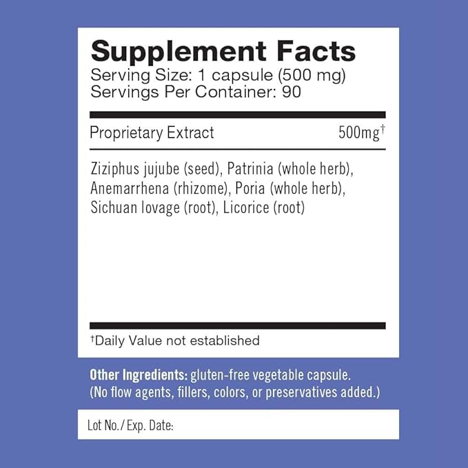 Solid Eight Herb Capsules - Fast Acting Natural Sleep Aid - Promotes Deep, Restful, Recuperative Sleep without Next-Day Grogginess- Does Not Contain Valerian Root - 90 Cap Count